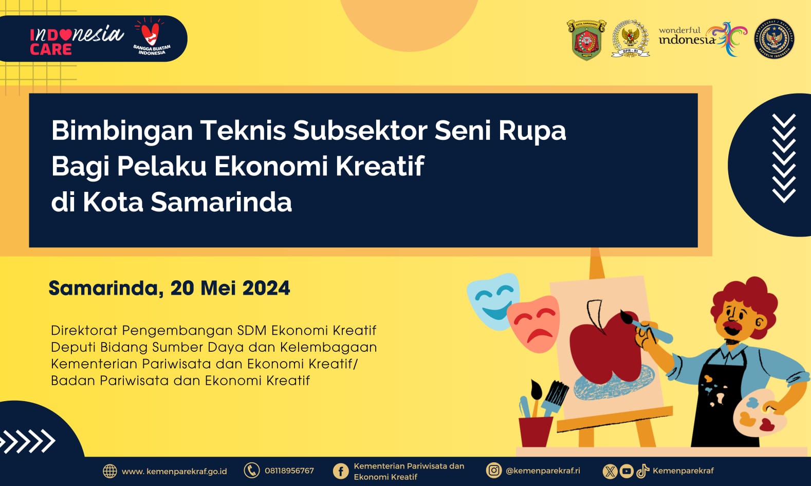 Bimbingan Teknis Subsektor Seni Rupa Bagi Pelaku Ekonomi Kreatif Di