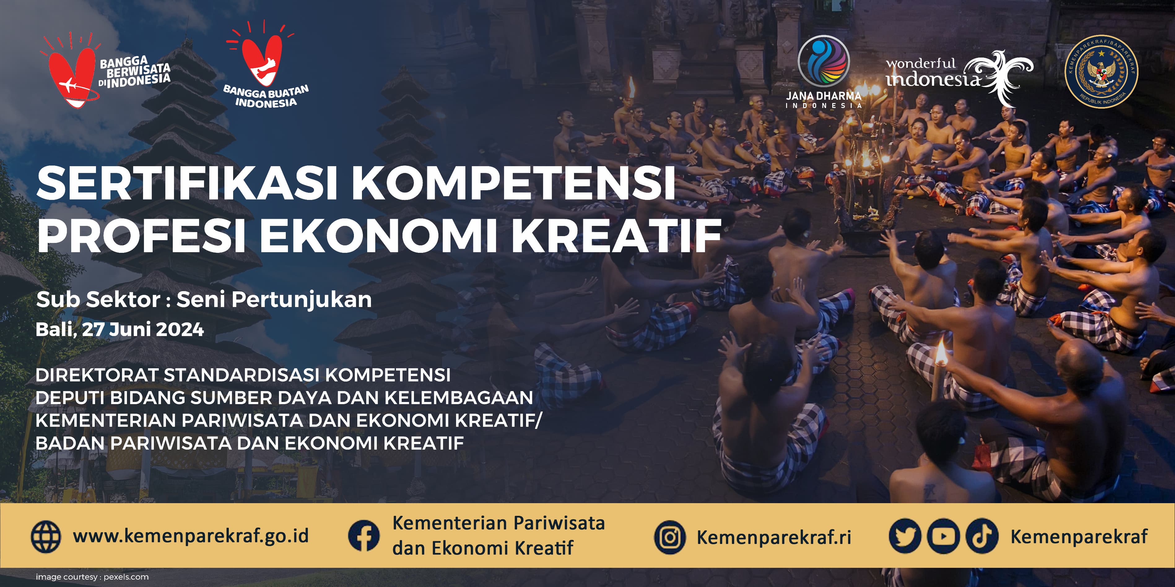 Sertifikasi Kompetensi Profesi Ekonomi Kreatif Sub Sektor Seni Pertunjukan di Bali